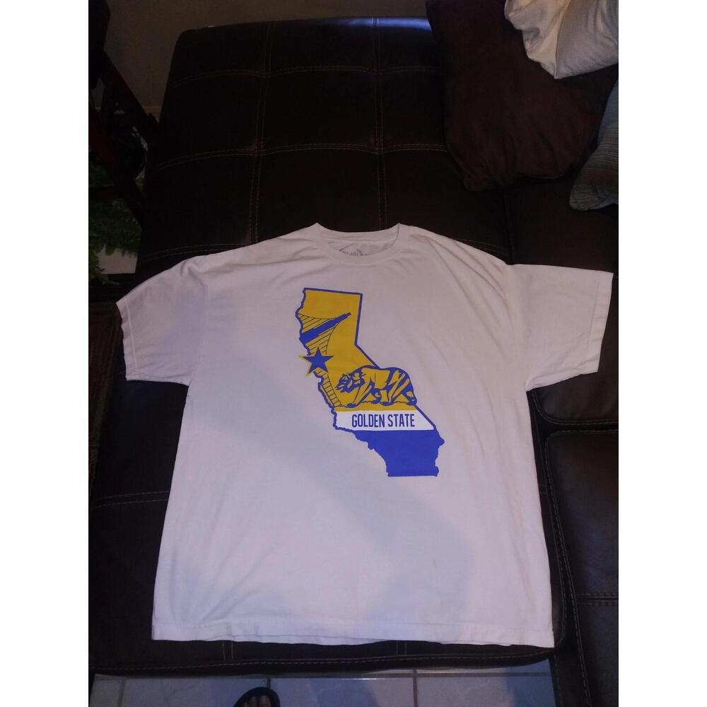 Bay Area Swag Golden State Blue Yellow Warriors California Logo Mens